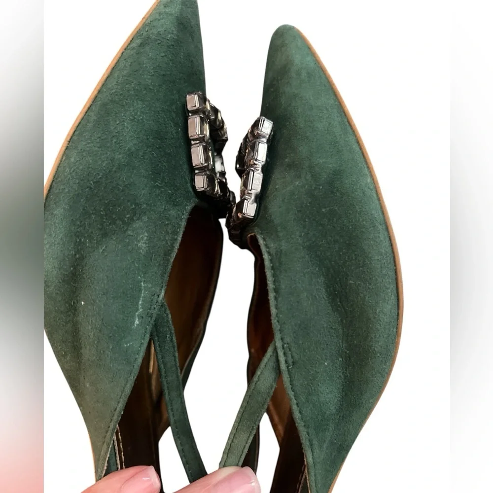 Velez green suede shoes. Size 10.5